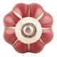 Cherry Golden Line Ceramic Melon Cabinet Knob